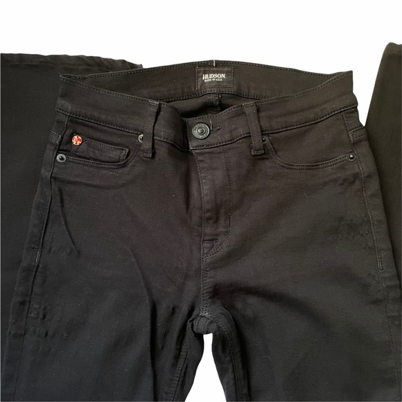 Hudson Women's Size 26 Love Mid Rise Bootcut Black Denim Jeans Style# WM109TEN - Picture 5 of 14